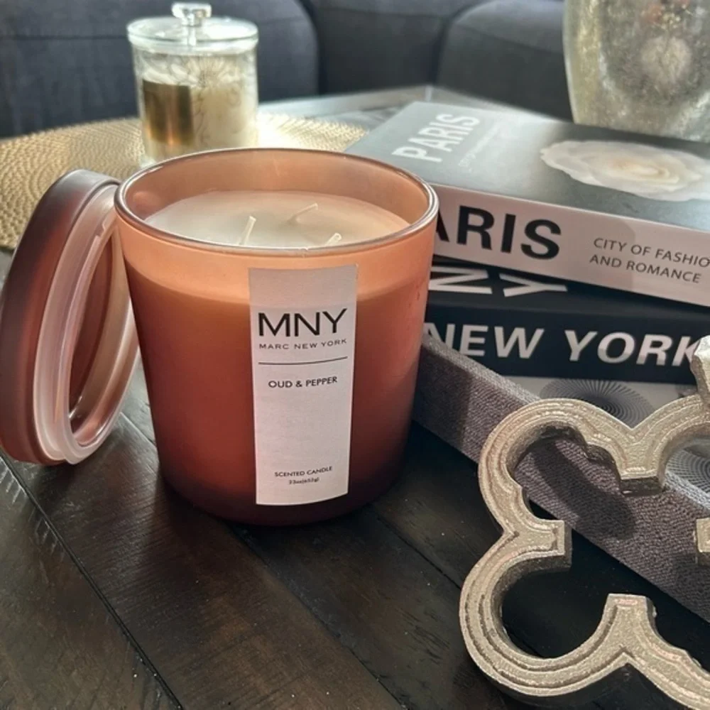 ✨NWT Marc New York MNY 3 wick candle 🕯️- OUD & Pepper 🌶️